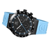 GUNMANSA Glock Watch With light Blue Silicone Strap And Black Bezel – GW-34-2-24