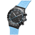 GUNMANSA Glock Watch With light Blue Silicone Strap And Black Bezel - GW-34-2-24