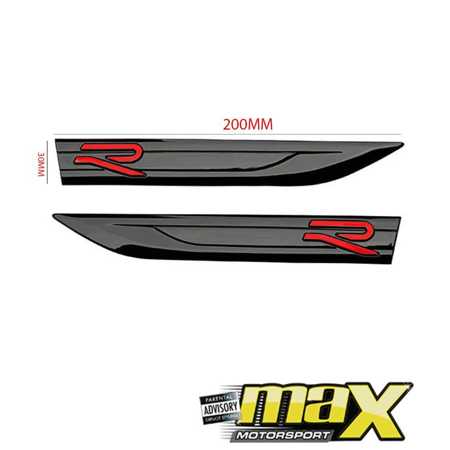 GUNMANSA Golf 8 R-Style - Fender Badge (Red)