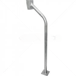 GUNMANSA Gooseneck - Galvanised With Rainshield and Base Plate Part No: IC50-3