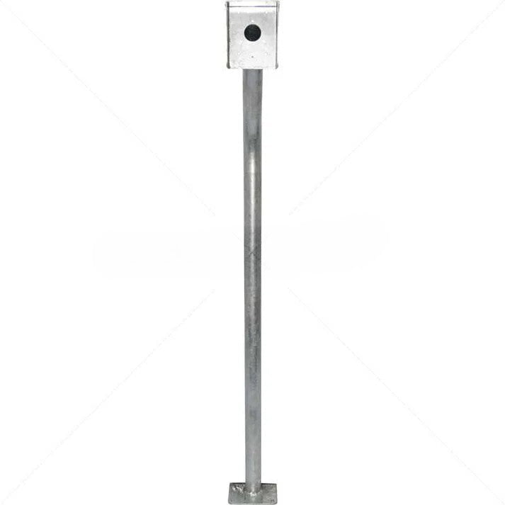 GUNMANSA Gooseneck - Galvanised With Rainshield and Base Plate Part No: IC50-3