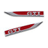 GUNMANSA GTI Side Fender Badges - (Red & Chrome)
