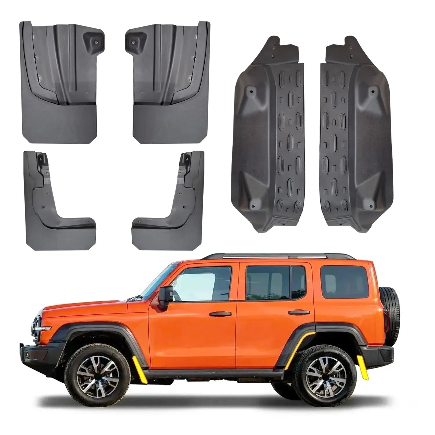 GUNMANSA GWM Tank 300 (24-On) OEM Style Plastic Mud Flaps (6-Piece)