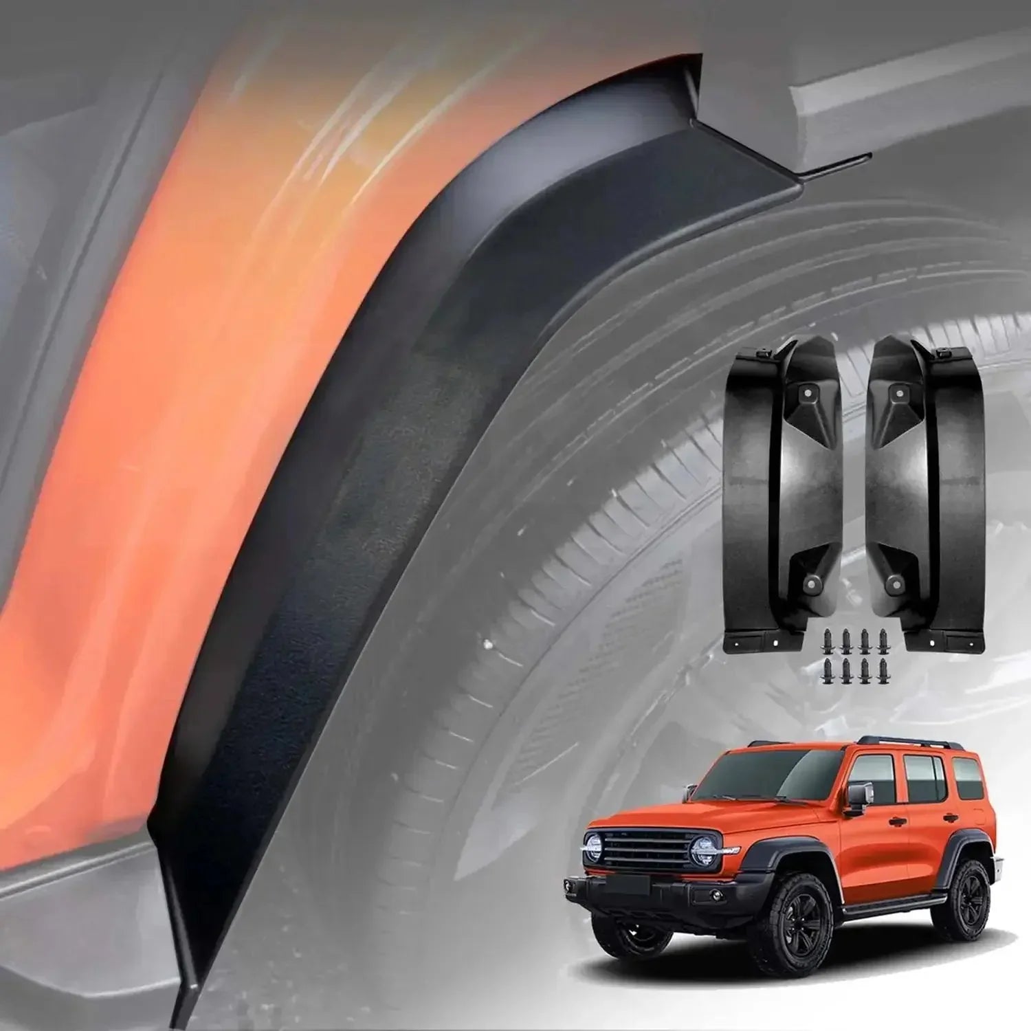 GUNMANSA GWM Tank 300 (24-On) OEM Style Plastic Mud Flaps (6-Piece)
