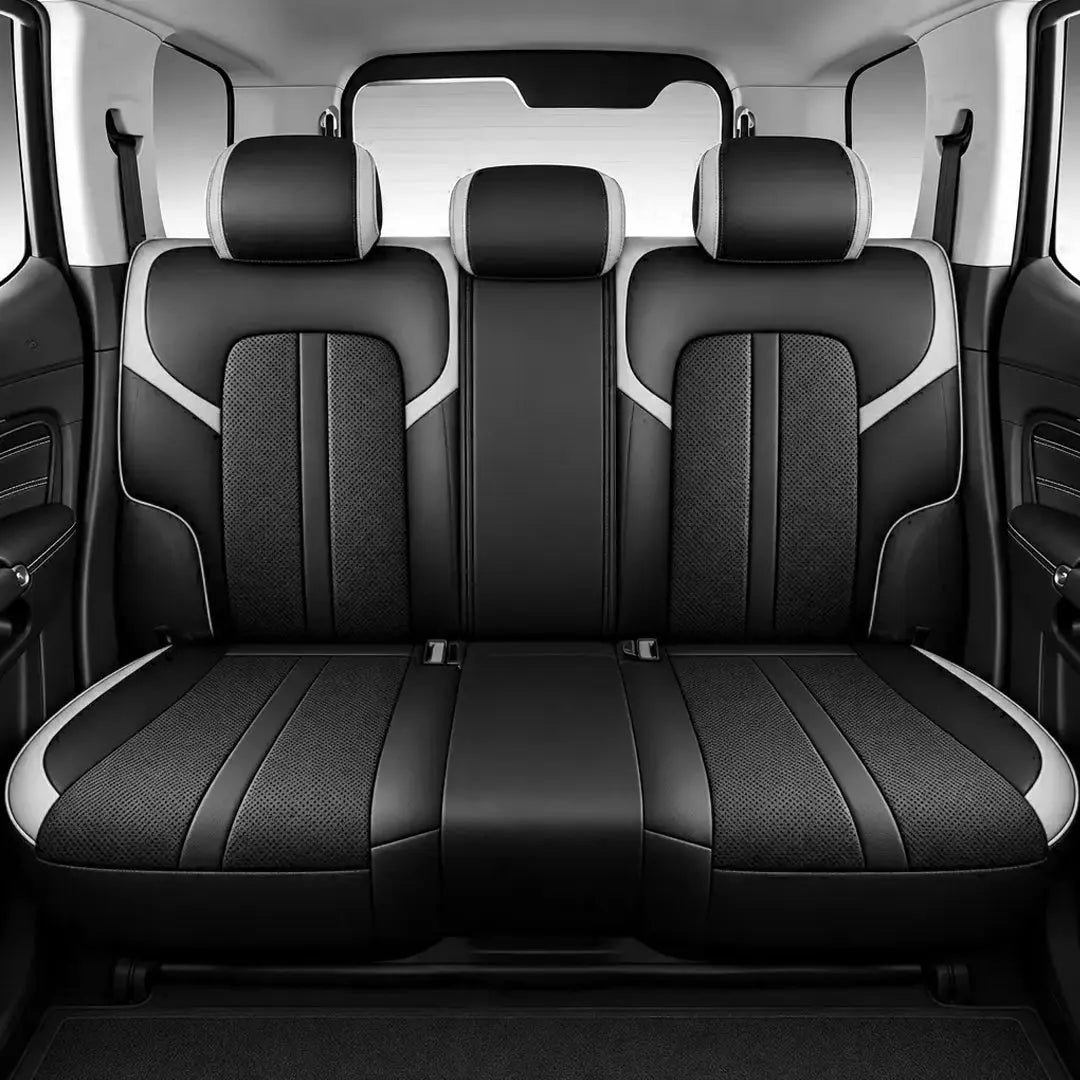 GUNMANSA GWM Tank 300 (25-On) Premium Luxury Car Seat Covers - Front & Rear Full Set (Black & Grey)