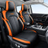 GUNMANSA GWM Tank 300 (25-On) Premium Luxury Car Seat Covers - Front & Rear Full Set (Black & Orange)