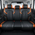 GUNMANSA GWM Tank 300 (25-On) Premium Luxury Car Seat Covers - Front & Rear Full Set (Black & Orange)