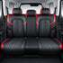 GUNMANSA GWM Tank 300 (25-On) Premium Luxury Car Seat Covers - Front & Rear Full Set (Black & Red)