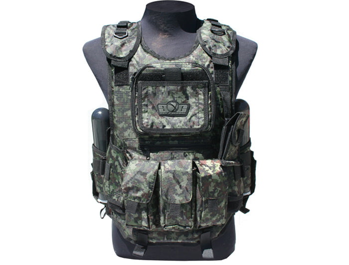 GUNMANSA GXG Paintball Deluxe Tactical Vest Digi Green