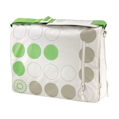 GUNMANSA Hama 17 Inch Messenger Notebook Bag Green and White