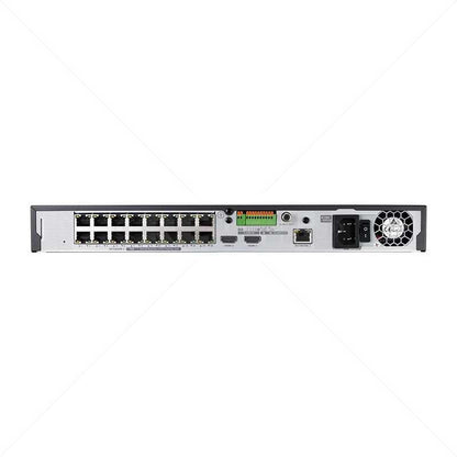 GUNMANSA Hanwha 16 CH Q-Series NVR 128Mbps PoE HDMI & VGA 2 SATA Bays