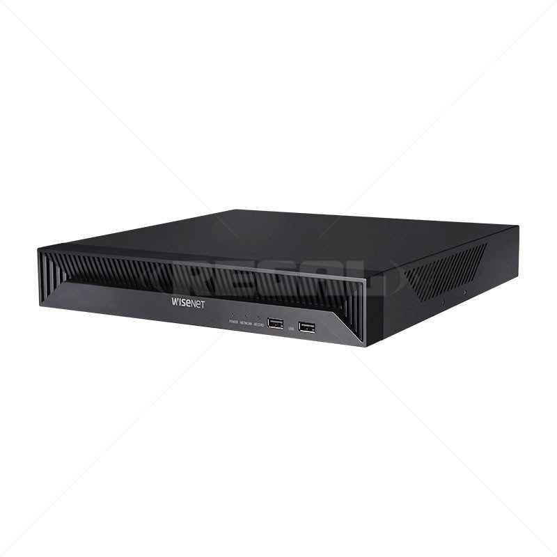 GUNMANSA Hanwha 8 CH Q-Series NVR 80Mbps PoE HDMI & VGA 1 SATA Bays