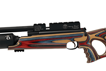 GUNMANSA Hatsan Nova Star Premium Red PCP Rifle (Bolt Action|12|950 FPS|40J|112cm|4.2kg|5.5mm)