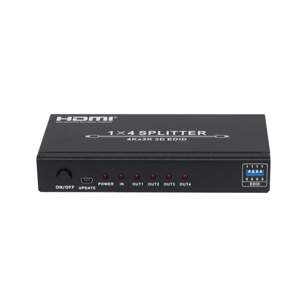 GUNMANSA HDCVT 1×4 HDMI 1.4 Splitter supports HDCP1.4 and EDID