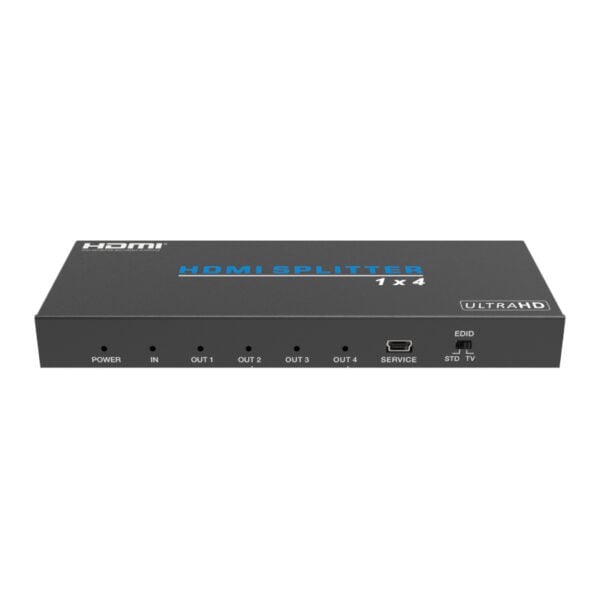 GUNMANSA HDCVT 1×4 HDMI 2.0 Splitter Supports HDCP 2.0, EDID and HDR