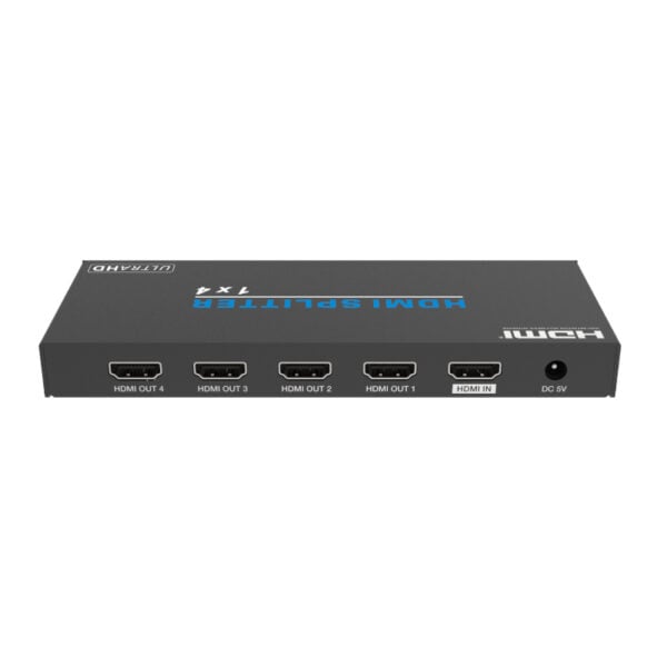 GUNMANSA HDCVT 1×4 HDMI 2.0 Splitter Supports HDCP 2.0, EDID and HDR