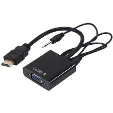 GUNMANSA HDMI to VGA (M to F) Adaptor - Black