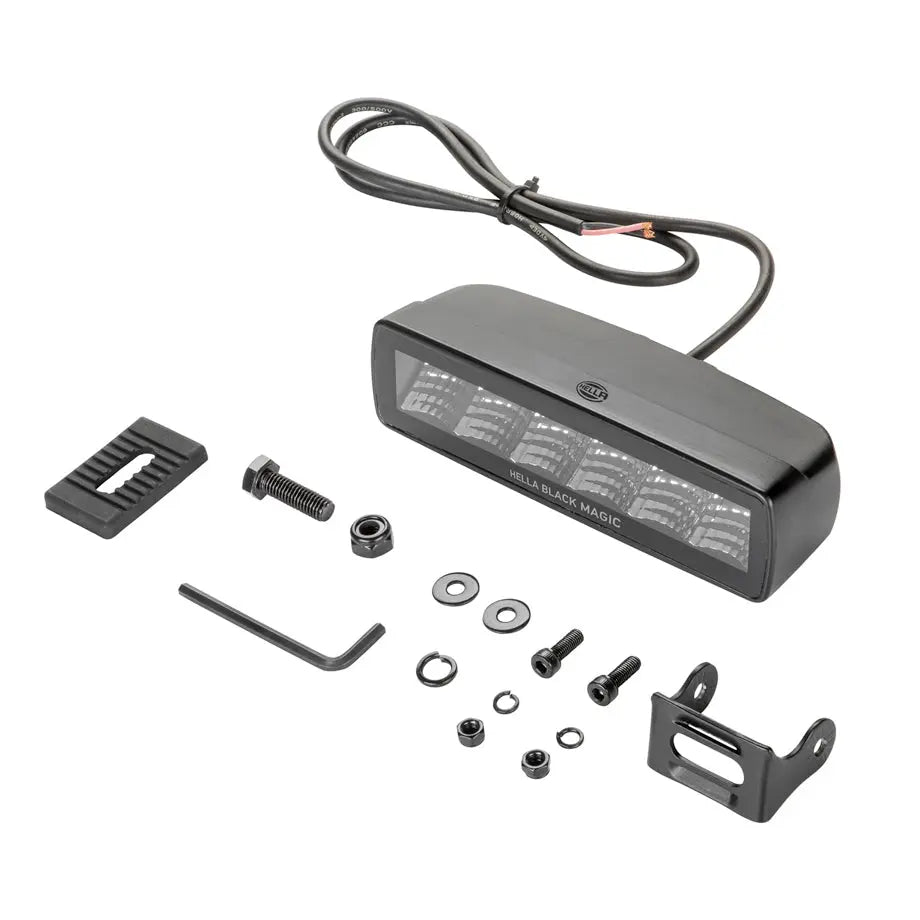 GUNMANSA Hella Black Magic 6.2" Mini LED Lightbar (Flood)