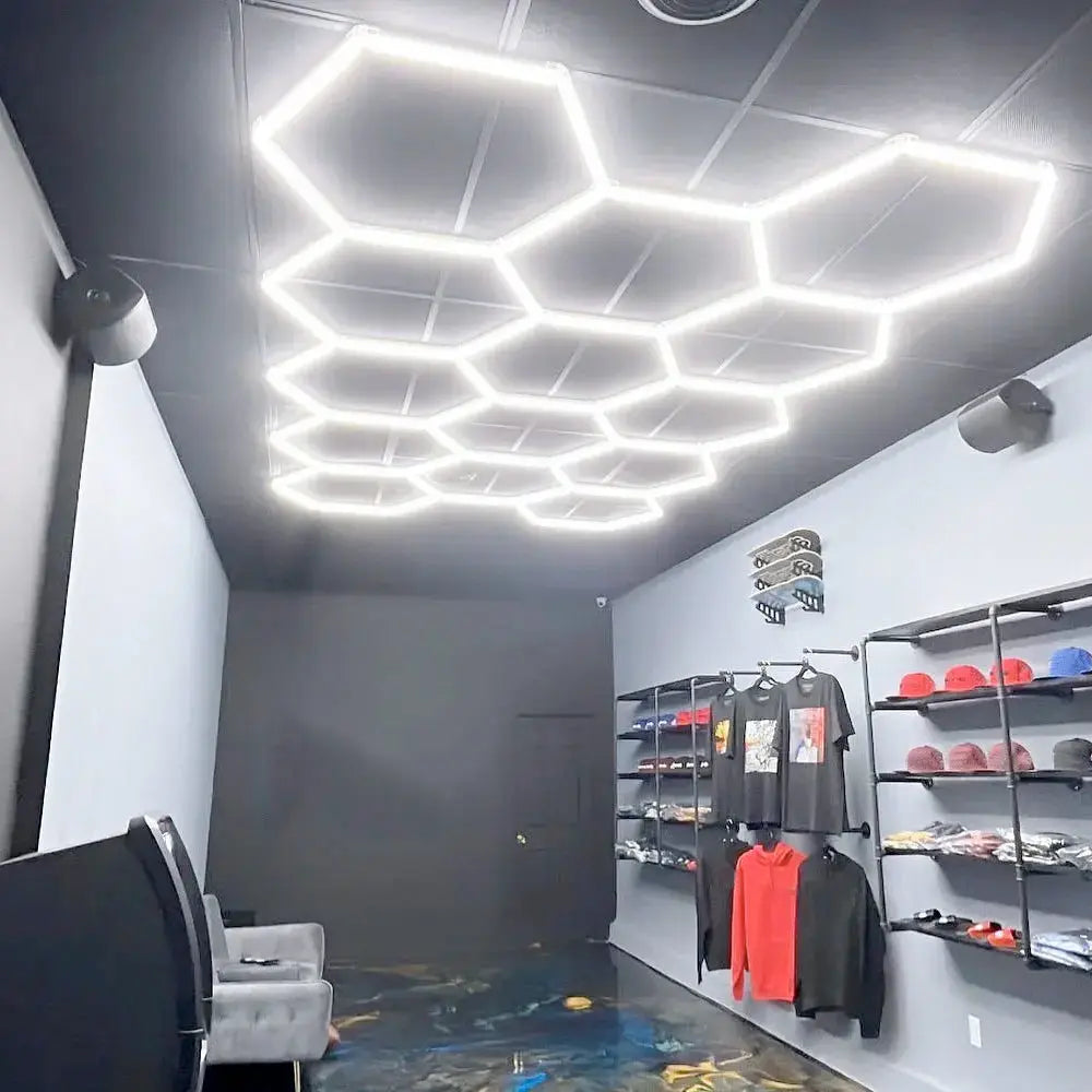 GUNMANSA Hexglo 14 Piece Hexagon Modular LED Lighting Kit