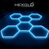 GUNMANSA Hexglo 6 Piece RGB Hexagon Modular LED Lighting Kit