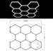 GUNMANSA Hexglo 8 Piece Hexagon Modular LED Lighting Kit