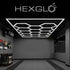 GUNMANSA Hexglo Type B - 14 Piece Hexagon Modular LED Lighting Kit With Border