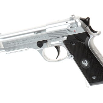 GUNMANSA HFC Green Gas Airsoft Pistol – Silver HG-126S