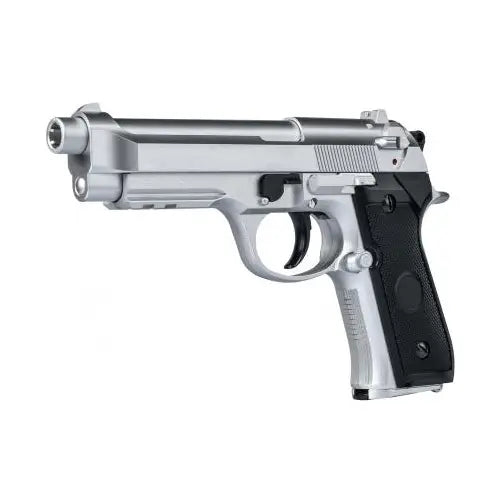 GUNMANSA HFC Green Gas Airsoft Pistol – Silver HG-126S