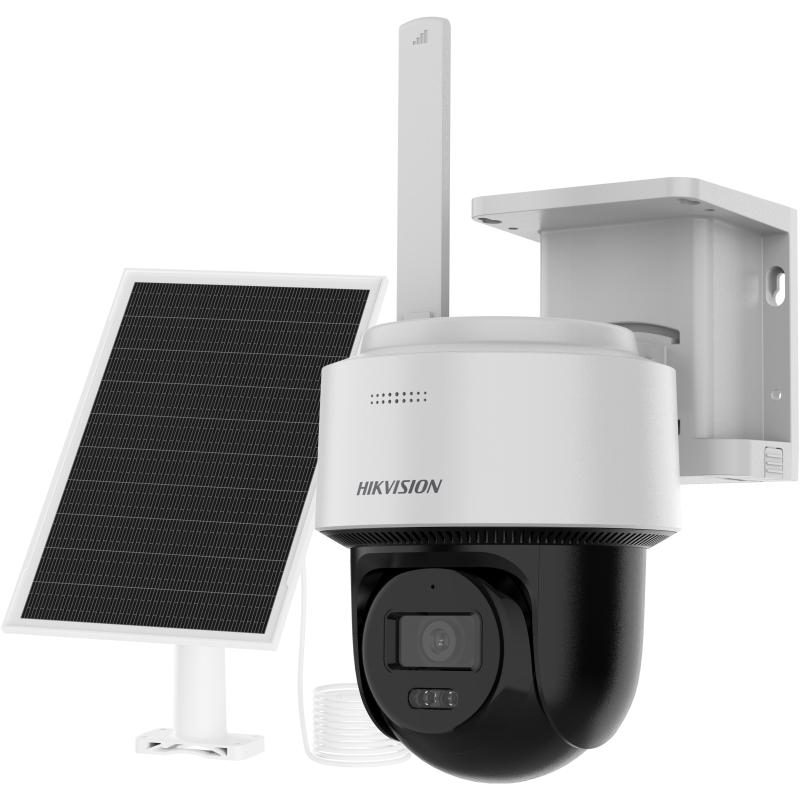 GUNMANSA Hikvision Security Hikvision 4MP 24/7 Solar 4G PT Camera  2.8mm  IR/WL up to 30m  Supports Two-way Audio  Smart Tracking