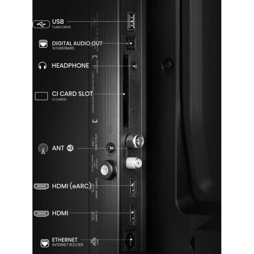 GUNMANSA Hisense 32A5Q, 81.3 cm (32"), 1920 x 1080 pixels, QLED, Smart TV, Wi-Fi, Black