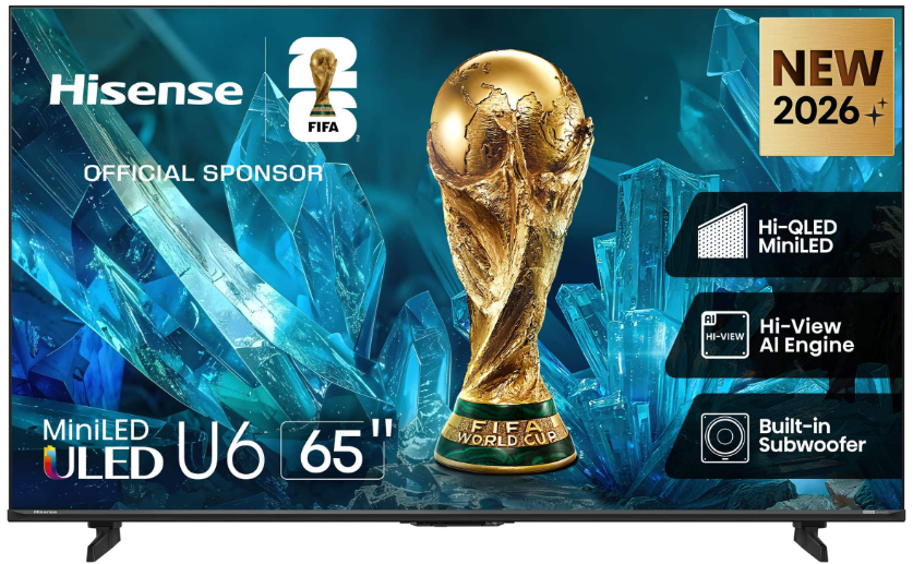 GUNMANSA Hisense 65 Inch U6S UHD Mini LED Smart TV