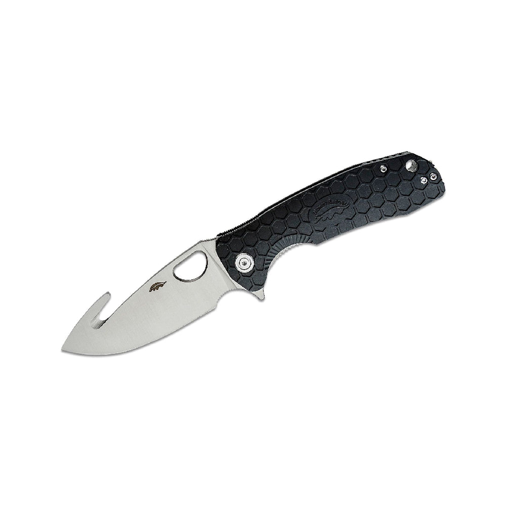 GUNMANSA Honey Badger Black Hook Large Folding Knife - HB1251