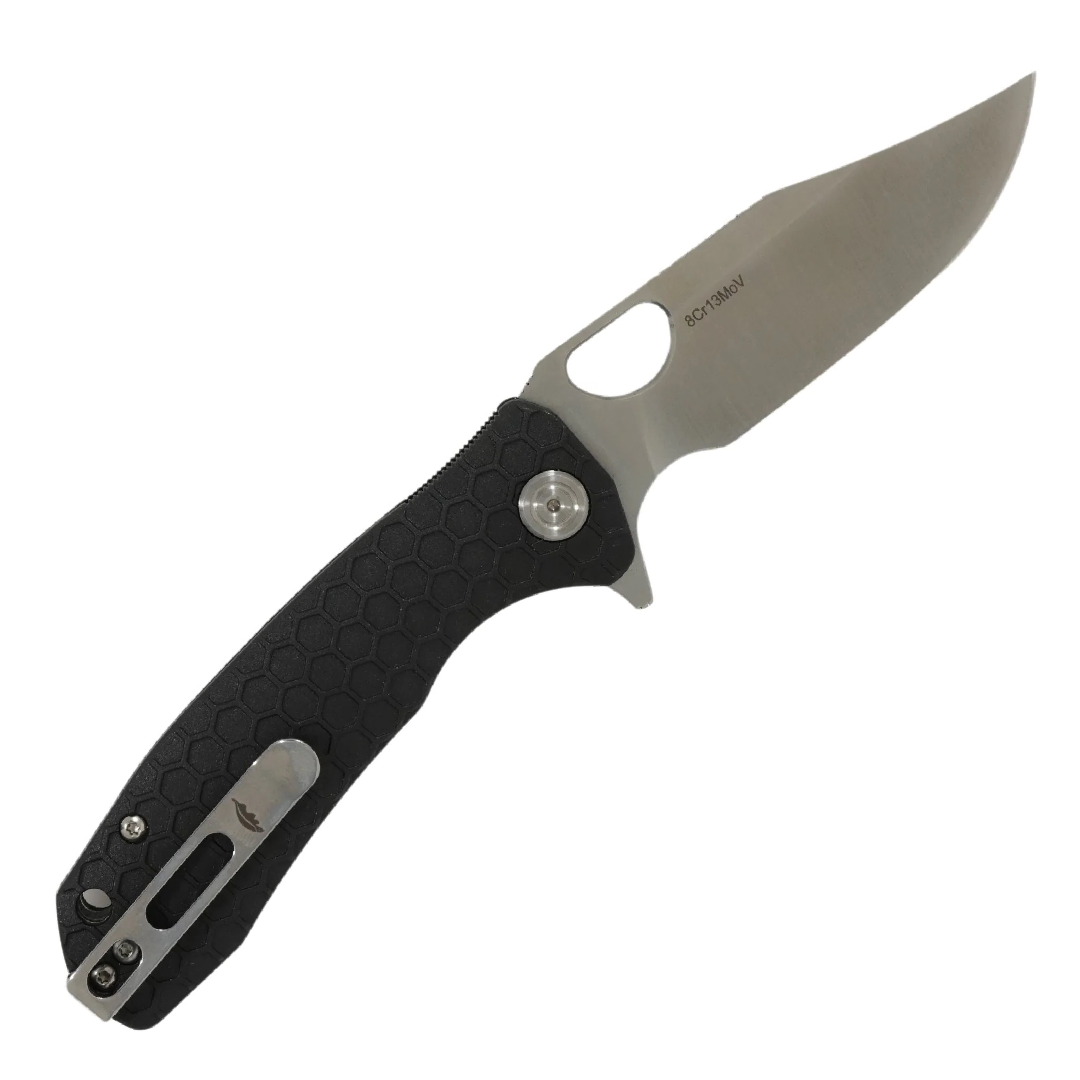 GUNMANSA HONEY BADGER CPM-BLK H.BADGER CLIP-POINT L/R MEDIUM - HB4069