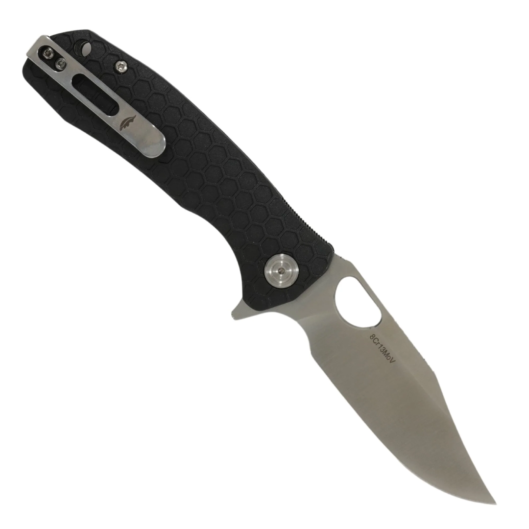 GUNMANSA HONEY BADGER CPM-BLK H.BADGER CLIP-POINT L/R MEDIUM - HB4069