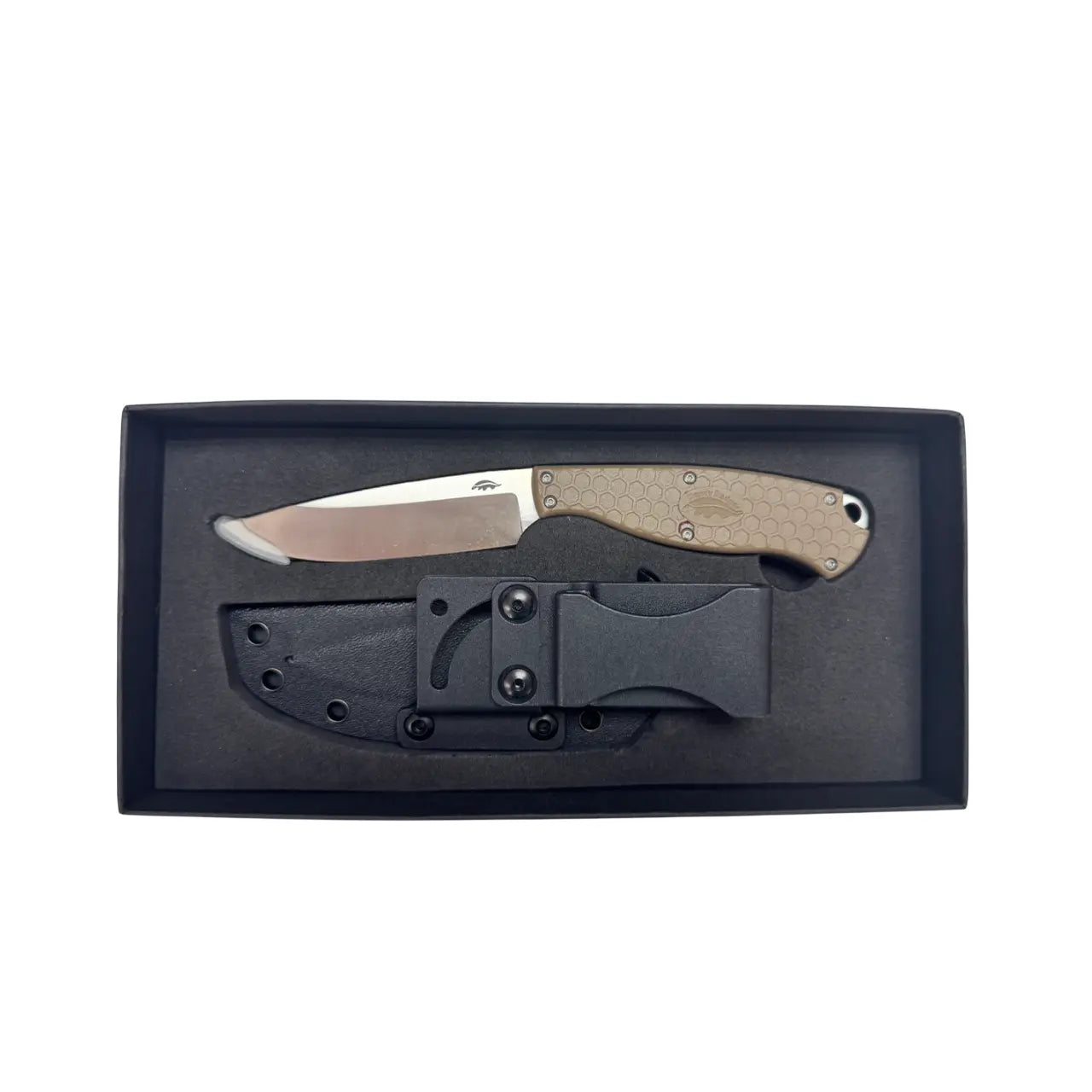 GUNMANSA Honey Badger Outfitter Fixed Blade Camp Knife – T Kydex Sheath – HB5305