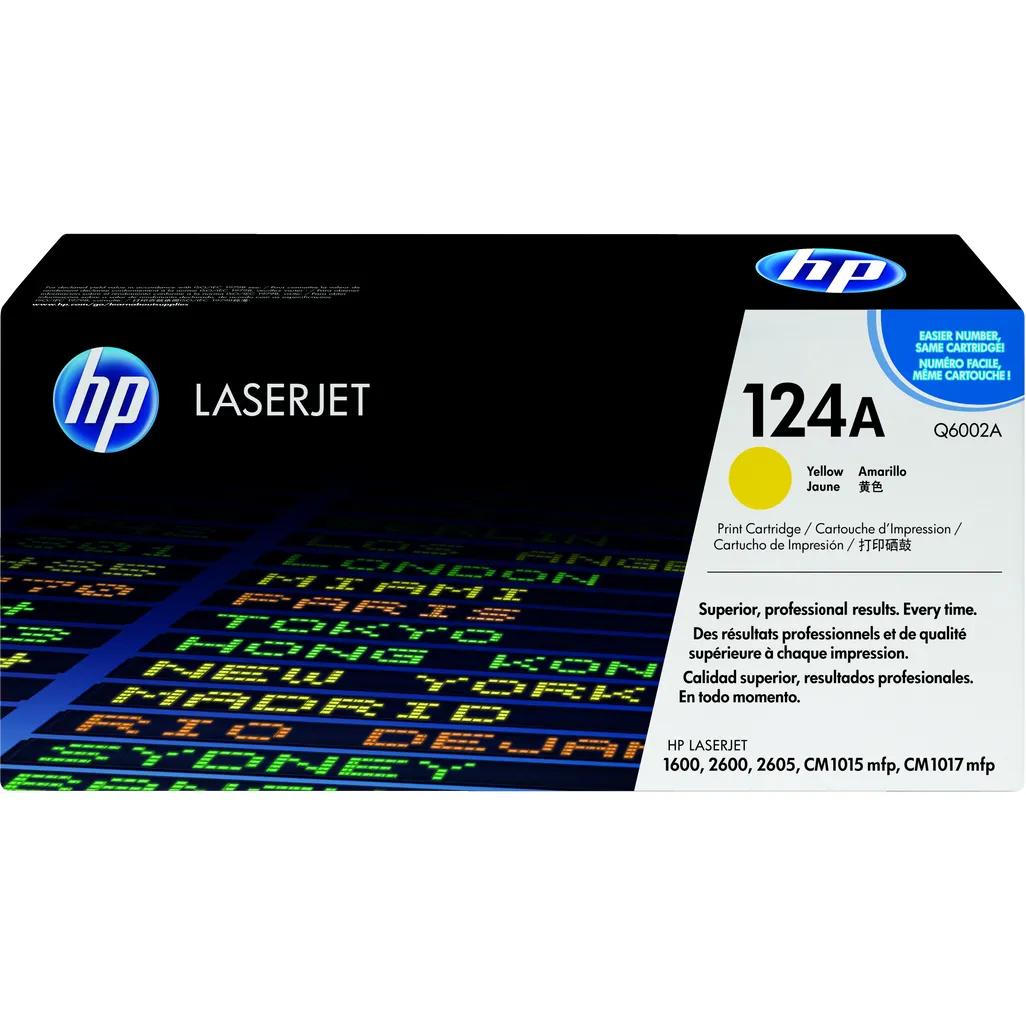 GUNMANSA HP 124A Yellow Original LaserJet Toner Cartridge, 2000 pages, Yellow, 1 pc(s)