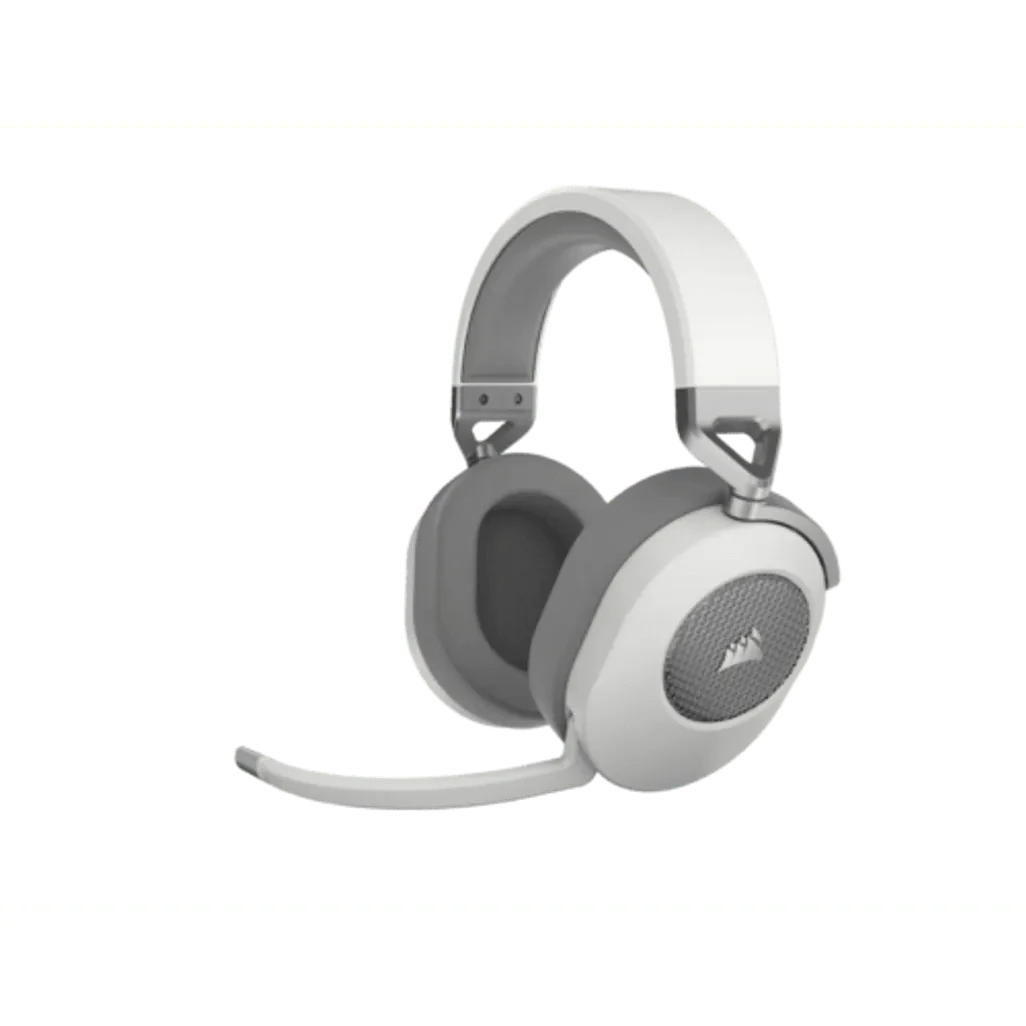 GUNMANSA HS65 Wireless Premium White Headset; 50mm Audio Drivers; Omnidirectional Mic - PC/PS.