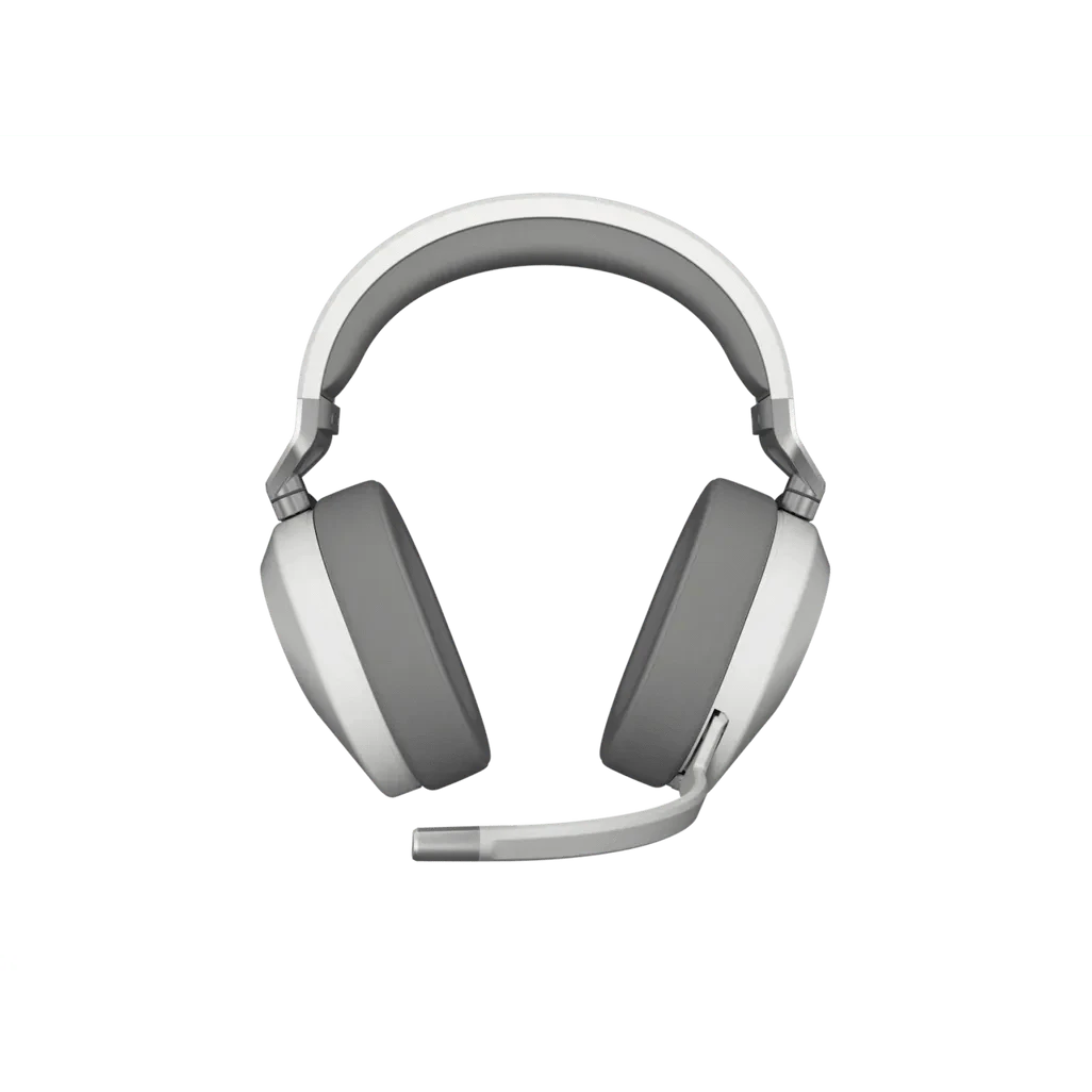 GUNMANSA HS65 Wireless Premium White Headset; 50mm Audio Drivers; Omnidirectional Mic - PC/PS.