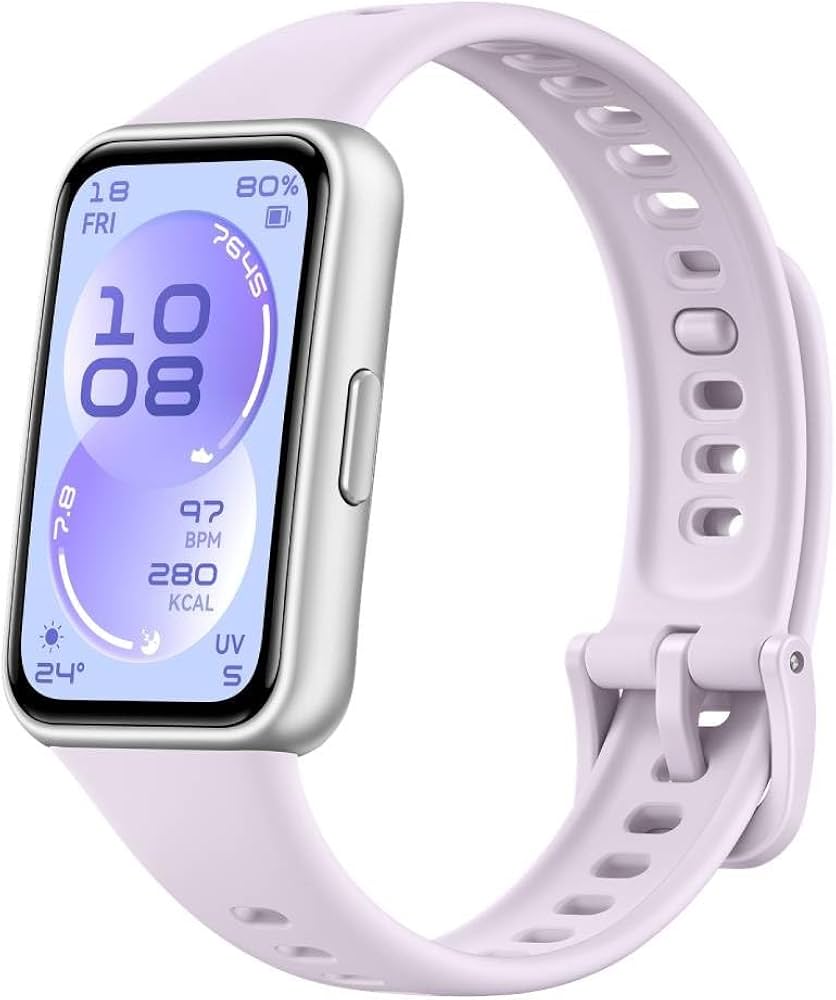 GUNMANSA Huawei Device 1.62 AMOLED colour Screen/ 286x482 pixels/ PPI 347/ Purple Fluoroelastomer Strap/ length:120mm-190mm/ 5 ATM/ NO GPS/ 2.4GHz  BT6.0 and BLE.5V/1A/ 55020GUR