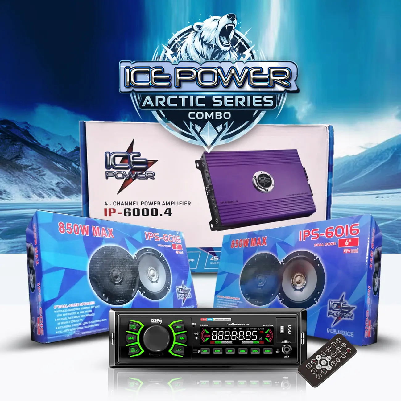 GUNMANSA Ice Power Arctic Series Audio Combo