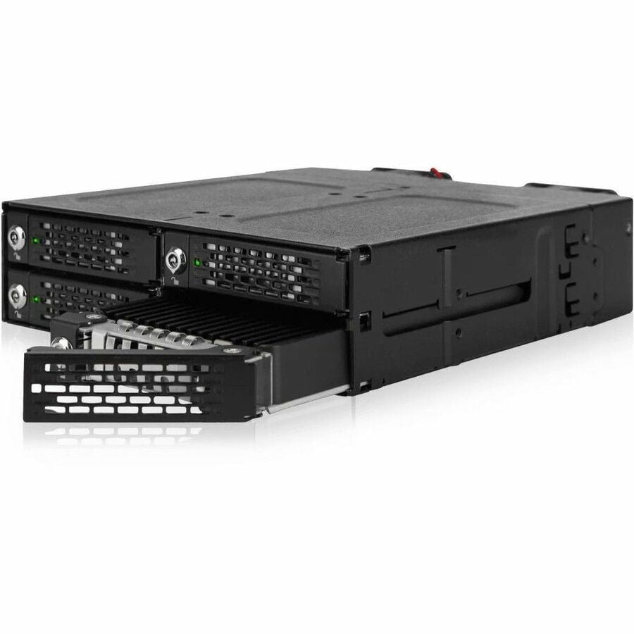 GUNMANSA Icy Dock ToughArmor MB873MP-B V2 Drive Enclosure for 5.25" M.2, PCI Express NVMe 4.0 - SFF-8612 OCuLink Host Interface Internal - Black