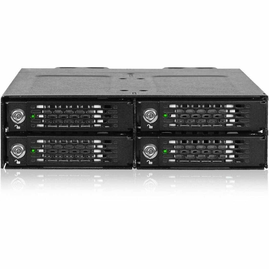 GUNMANSA Icy Dock ToughArmor MB873MP-B V2 Drive Enclosure for 5.25" M.2, PCI Express NVMe 4.0 - SFF-8612 OCuLink Host Interface Internal - Black