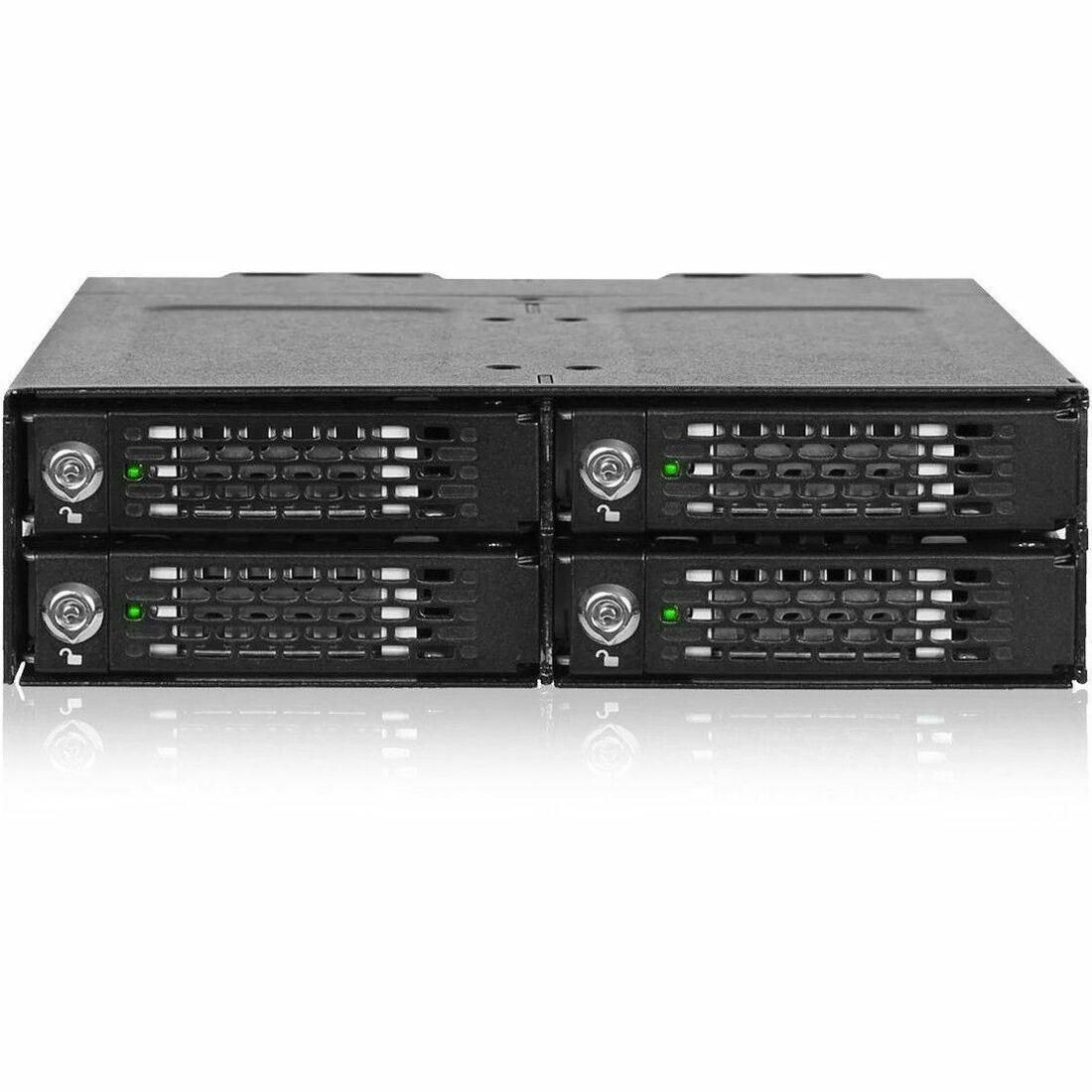 GUNMANSA Icy Dock ToughArmor MB873MP-B V2 Drive Enclosure for 5.25" M.2, PCI Express NVMe 4.0 - SFF-8612 OCuLink Host Interface Internal - Black