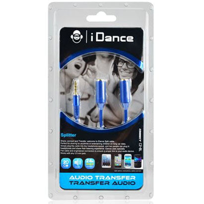 GUNMANSA iDance Blue Connect C2 3.5mm 1 to 2 Splitter