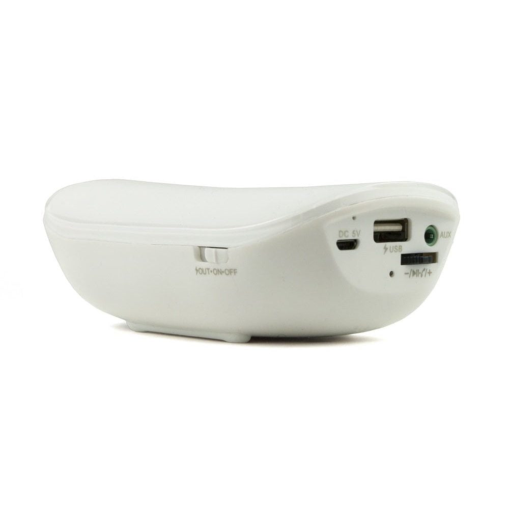 GUNMANSA iKANOO BT014-WHITE Power Bank Wireless Bluetooth Portable Speaker w/ Microphone (White)