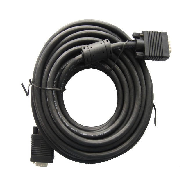GUNMANSA iMicro SVGA-25-MM 25ft HD15 Male to HD15 Male SVGA Cable (Black)