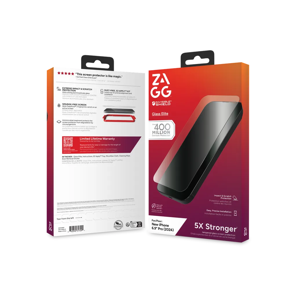 GUNMANSA InvisibleShield Glass Elite Apple iPhone 16 Pro Max Screen, Apple, iPhone 16 Pro Max