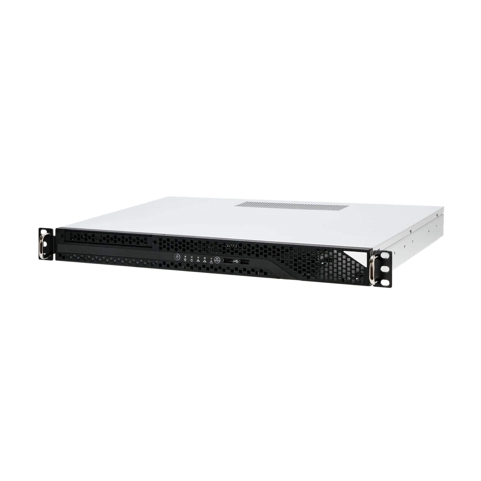 GUNMANSA InWin RA100 RA100-S315.B3 1U Compact Rackmount Server Chassis with 315W 80+ Gold Power Supply, Front USB 3.0 Ports x 2