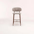 GUNMANSA ISLA FABRIC KITCHEN STOOL - LATTE