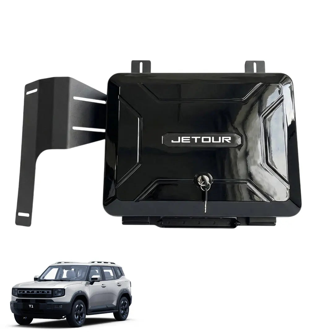 GUNMANSA Jetour T1 (25-On) Defender Style Gloss Black Side Storage Box